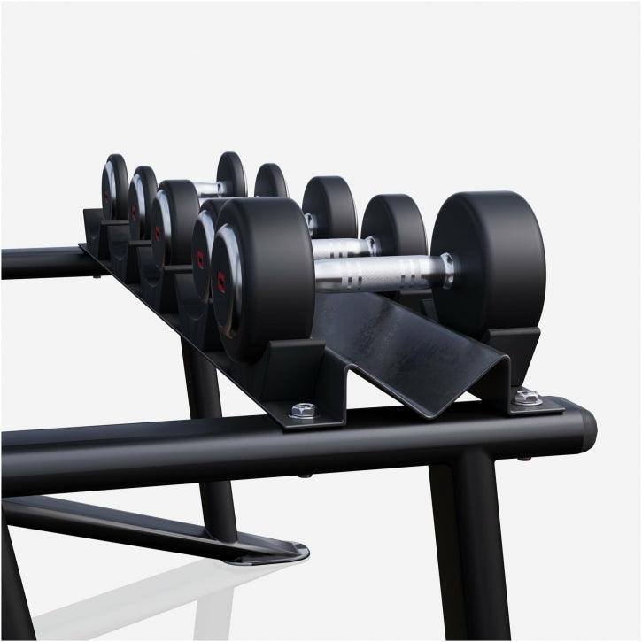 Set de gantere din cauciuc 90 kg, inclusiv suport