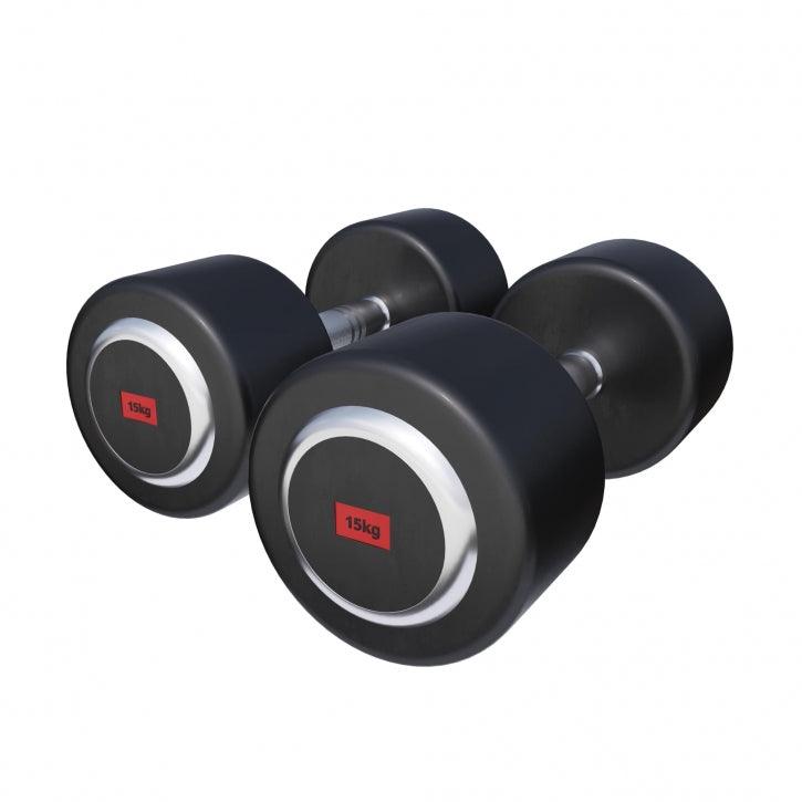 Set de gantere din cauciuc 90 kg, inclusiv suport