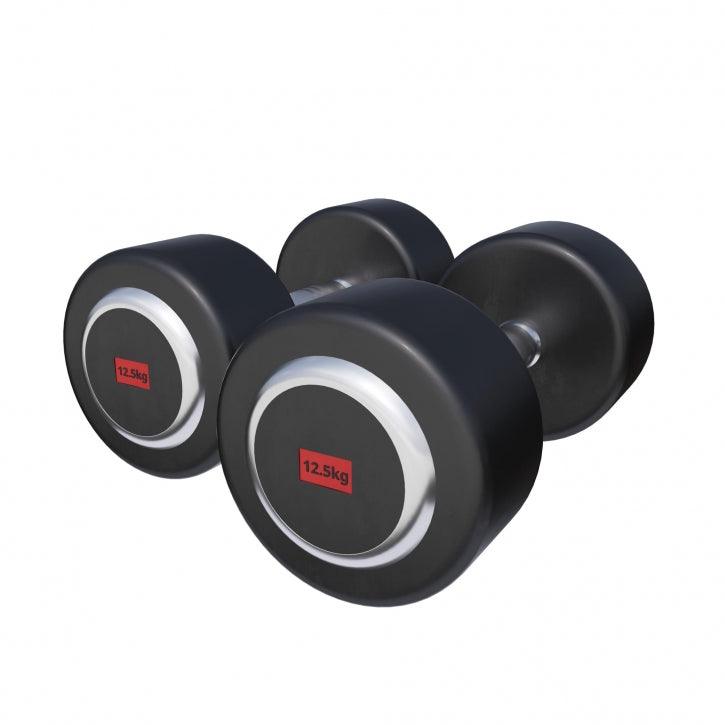 Set de gantere din cauciuc 90 kg, inclusiv suport