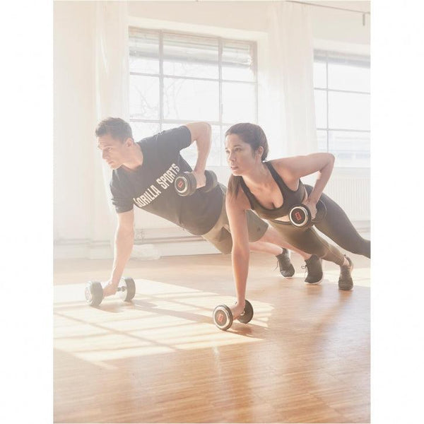 Ganteră profesională cu cauciuc - Gorilla Sports Ro