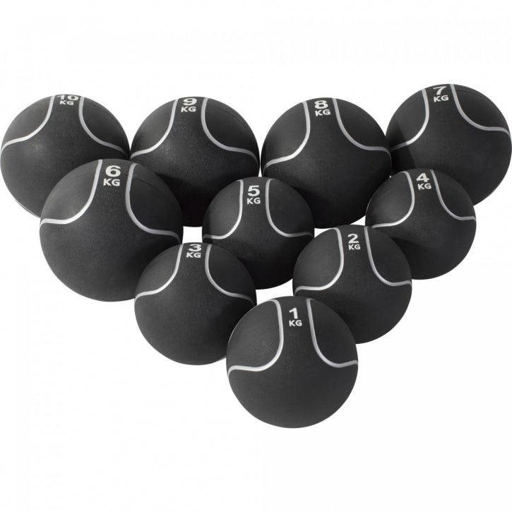 Minge medicinală din cauciuc negru/argintiu 1 - 10 kg