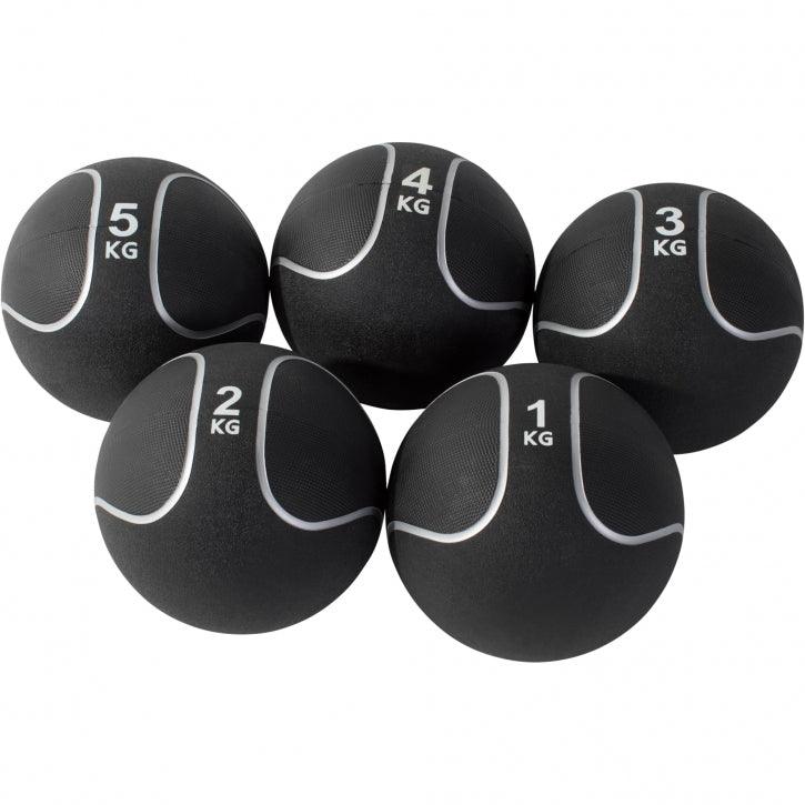 Minge medicinală din cauciuc negru/argintiu 1 - 10 kg