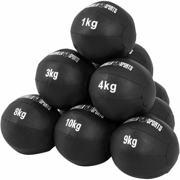 Minge medicală Wall Ball din piele sintetică 1 - 10 kg