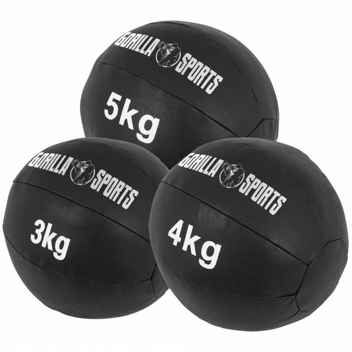 Minge medicală Wall Ball din piele sintetică 1 - 10 kg