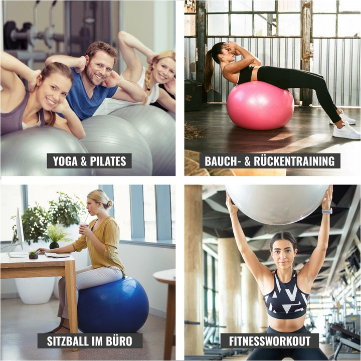 Minge de exercitii mată 55 cm - 75 cm - Gorilla Sports Ro