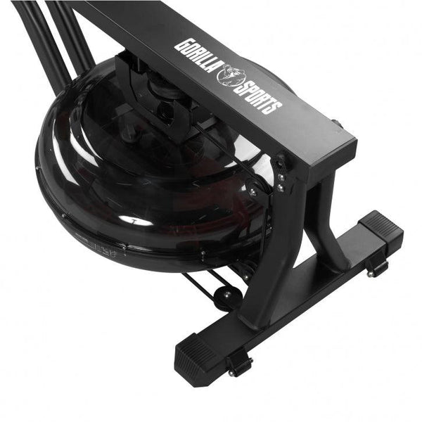 Aparat de vâslit cu apa, negru/rosu - Gorilla Sports Ro