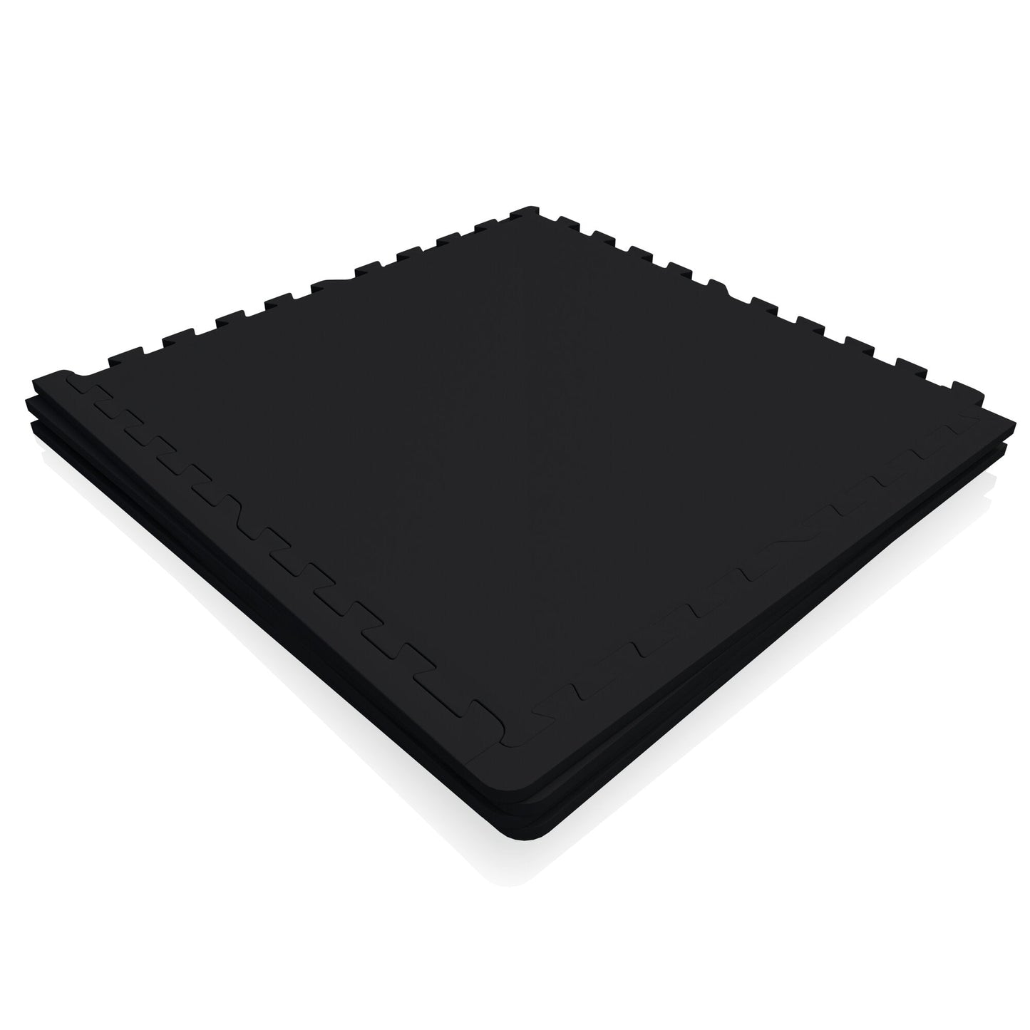 Set de 4 covorase de protectie din cauciuc, negru, Gorilla Sports