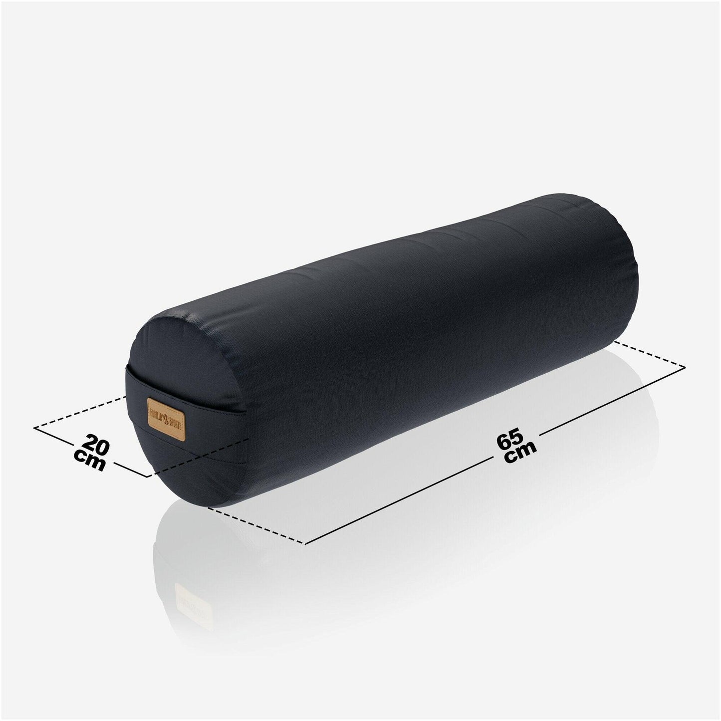 Perna de yoga cu lungimea de 65 cm și înălțimea de 20 cm