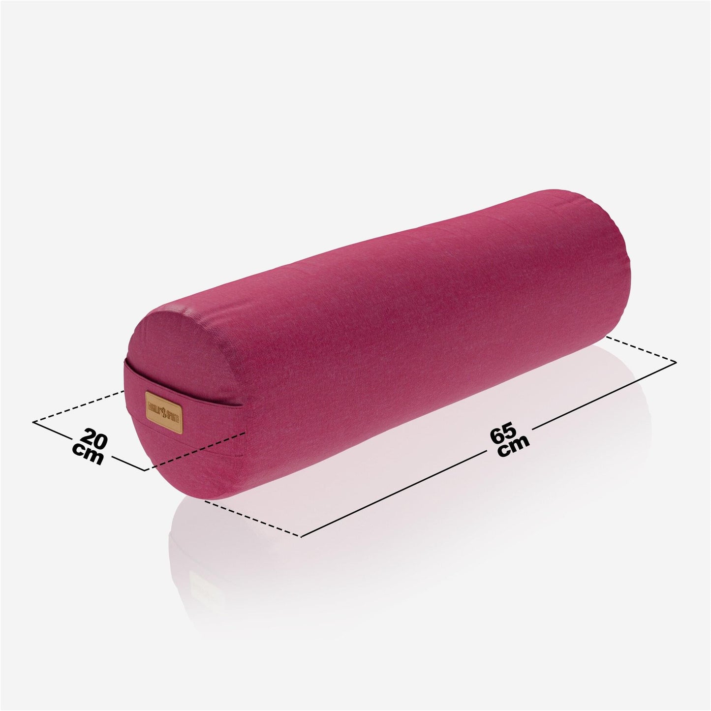 Perna de yoga cu lungimea de 65 cm și înălțimea de 20 cm
