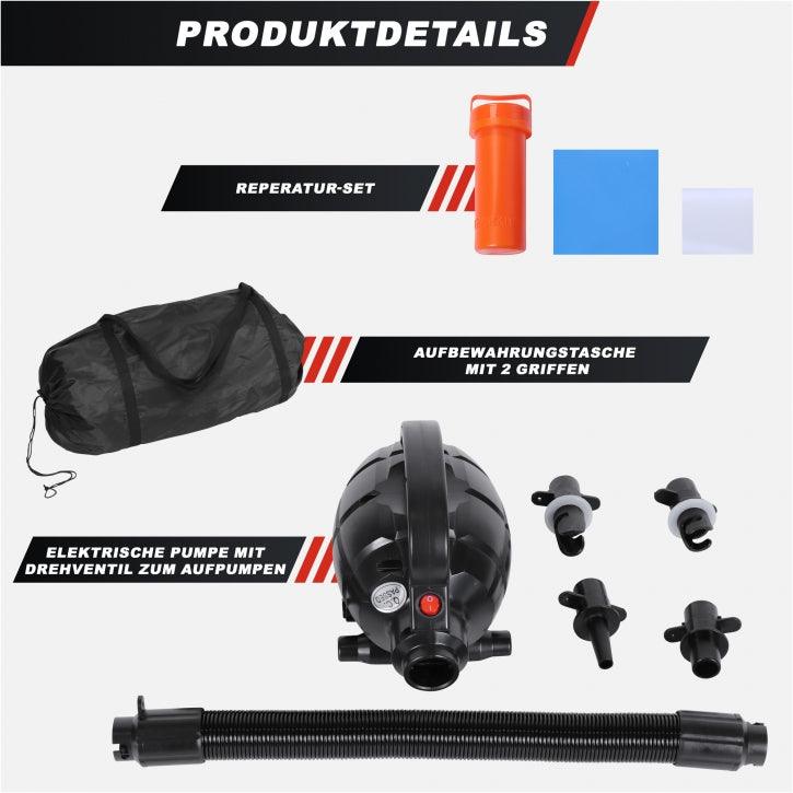 Saltea de gimnastică AirTrack cu grosimea de 10 cm și lungimea de 3 - 5 m