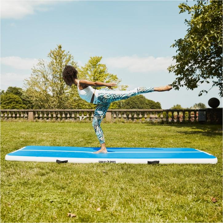 Saltea de gimnastică AirTrack cu grosimea de 10 cm și lungimea de 3 - 5 m