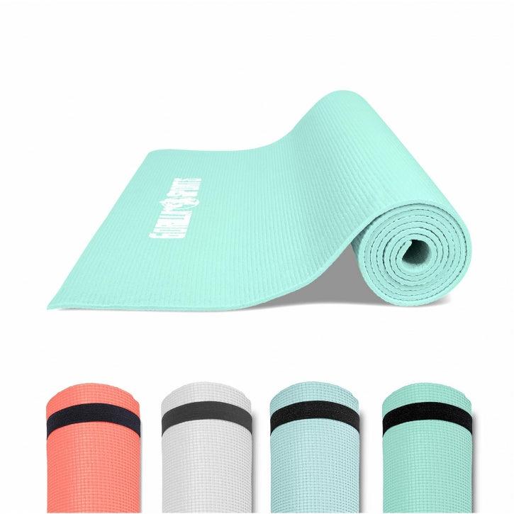 Saltea de yoga din PVC cu curea de transport, lățime 60 cm și grosime 0,5 cm