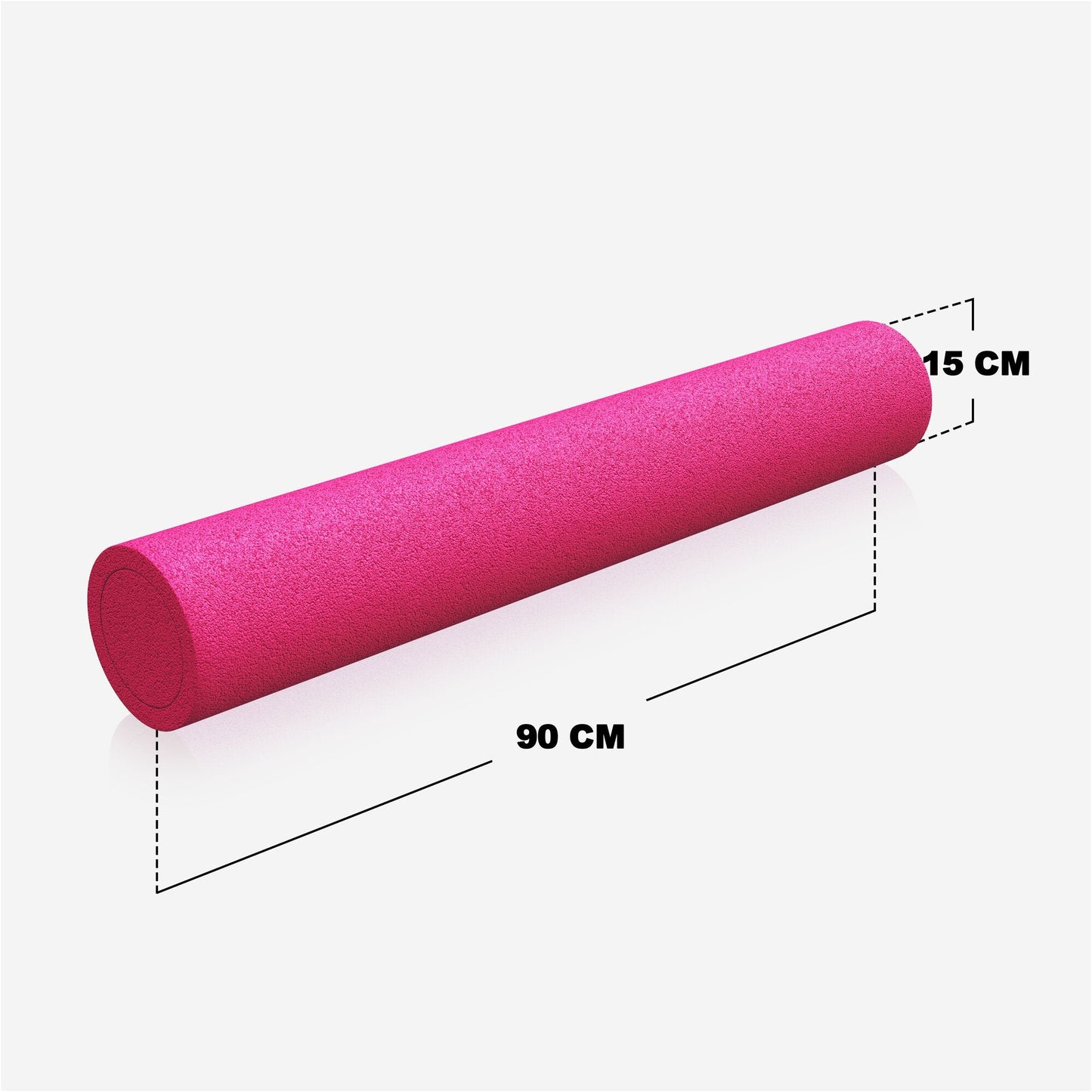 Rolă Pilates cu lungimea de 60/90 cm și înălțimea de 15 cm