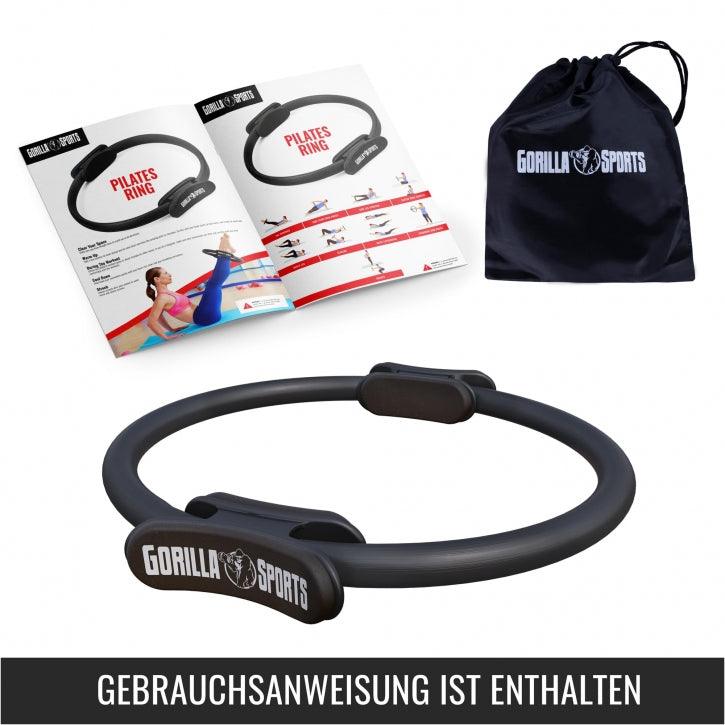 Inel Pilates antiderapant 36 cm, incluzând instrucțiuni și geantă de transport
