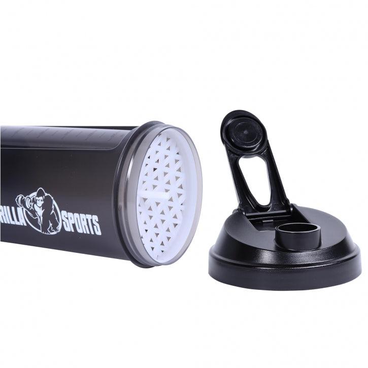 Shaker pentru proteine cu compartiment pentru pulbere 500 ml