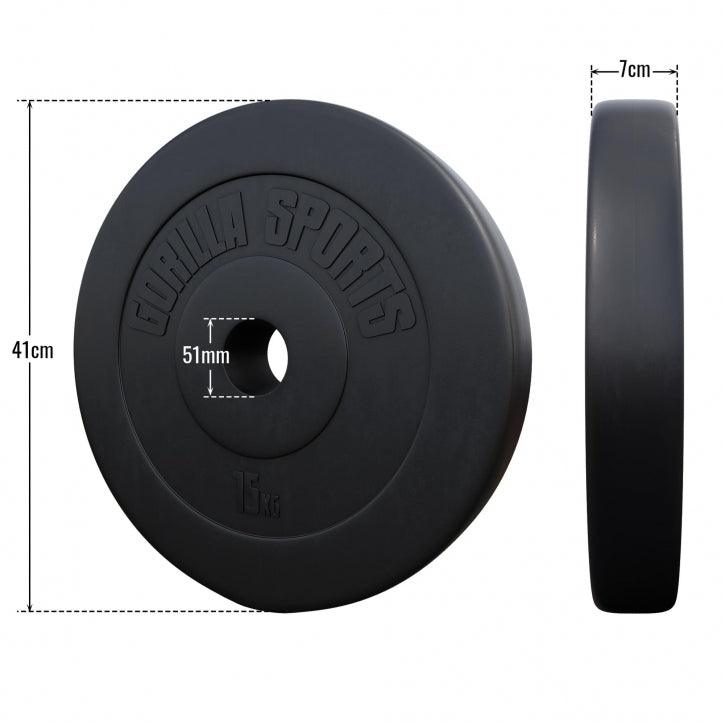 Disc de halteră din plastic Olympia 1,25 - 15 kg