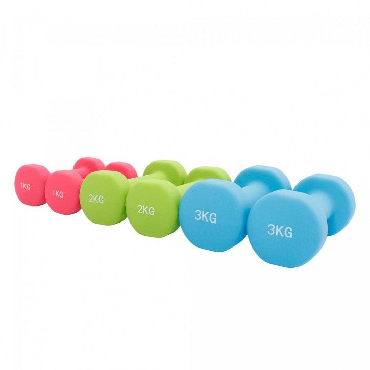Set de gantere Aerobic 12 kg, inclusiv geantă