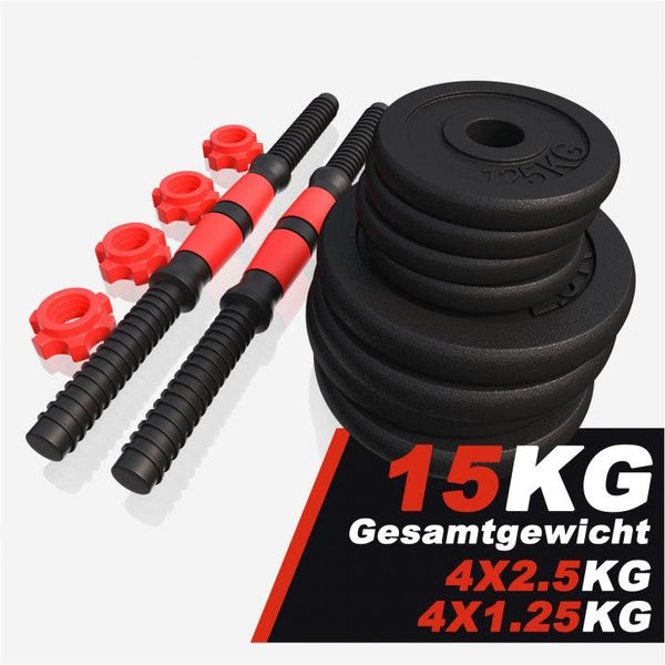 Set de 2 Gantere cu discuri din fonta - Gorilla Sports Ro