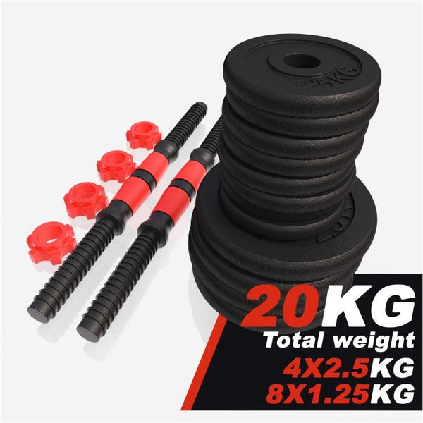 Set de 2 Gantere cu discuri din fonta - Gorilla Sports Ro