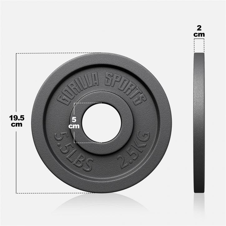 Disc de halteră din fontă Olympia 1,25 - 25 kg