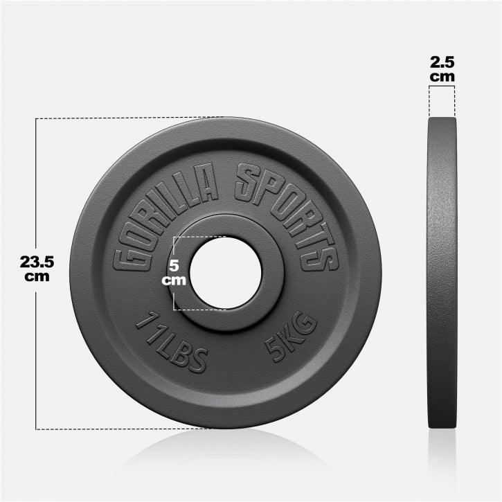 Disc de halteră din fontă Olympia 1,25 - 25 kg