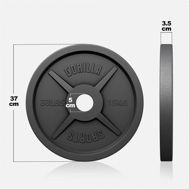 Disc de halteră din fontă Olympia 1,25 - 25 kg