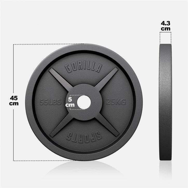 Disc de halteră din fontă Olympia 1,25 - 25 kg