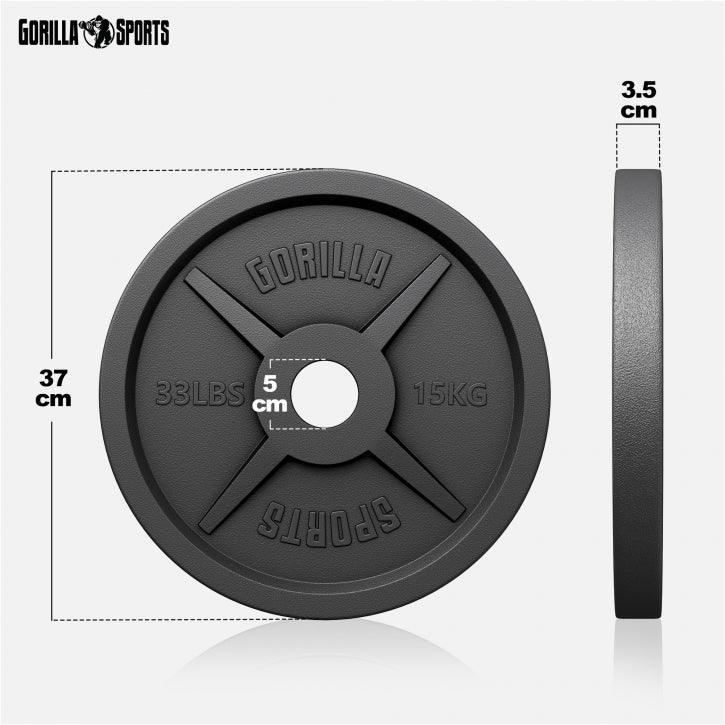 Disc de halteră din fontă Olympia 1,25 - 25 kg