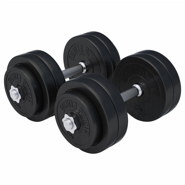 Set gantere cu discuri din ciment 30 kg - 30/31 mm Gorilla Sports