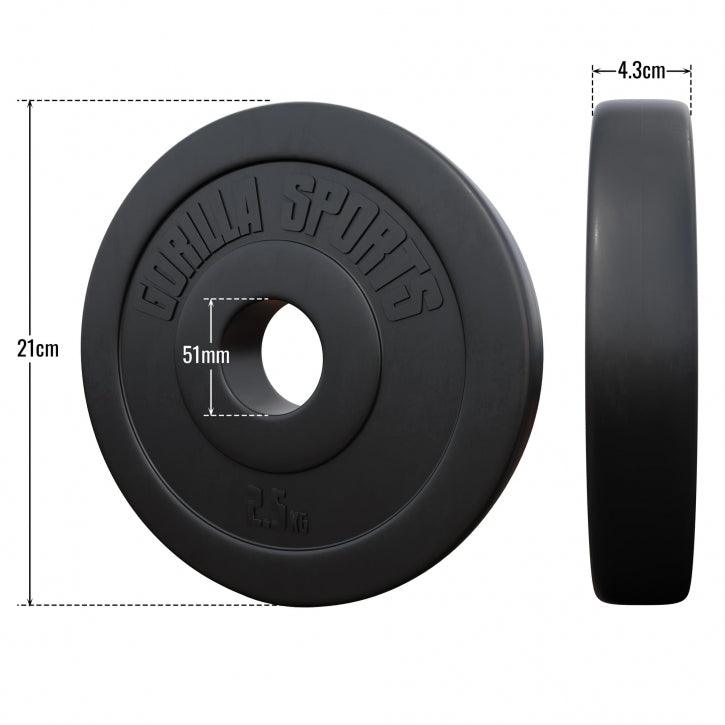 Disc de halteră din plastic Olympia 1,25 - 15 kg