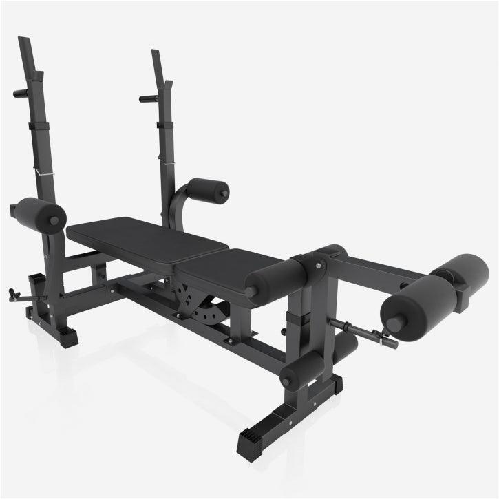 Stație de forță Universal incl., set de haltere cu mâner din plastic 100 kg