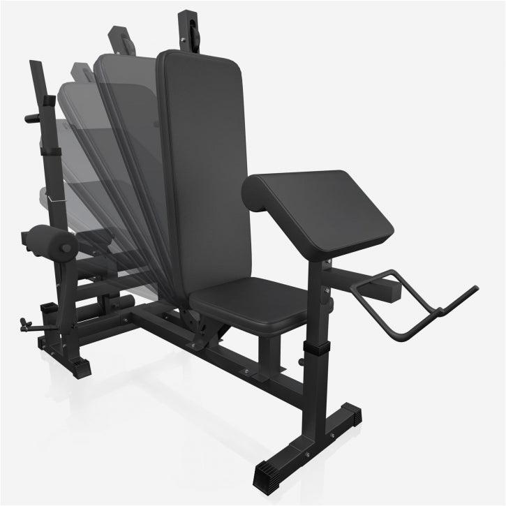 Stație de forță Universal incl., set de haltere cu mâner din plastic 100 kg