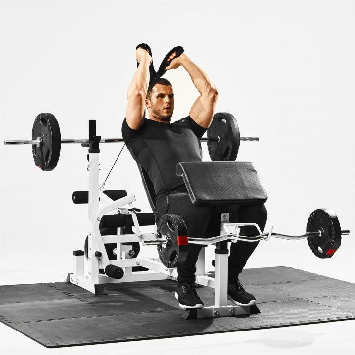 Stație de forță Universal incl., set de haltere cu mâner din plastic 100 kg