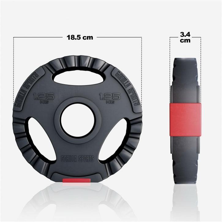 Disc de halteră din plastic Gripper Olympia 1,25 - 15 kg