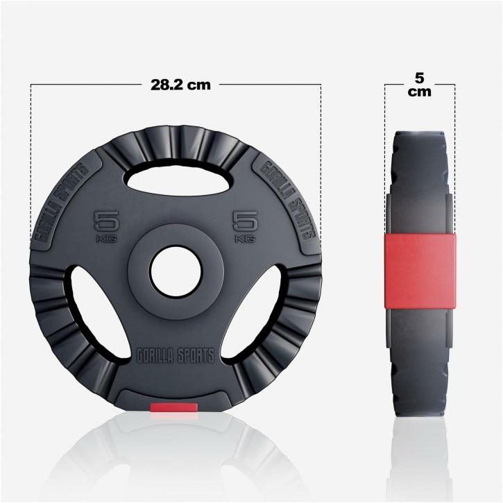 Disc de halteră din plastic Gripper Olympia 1,25 - 15 kg