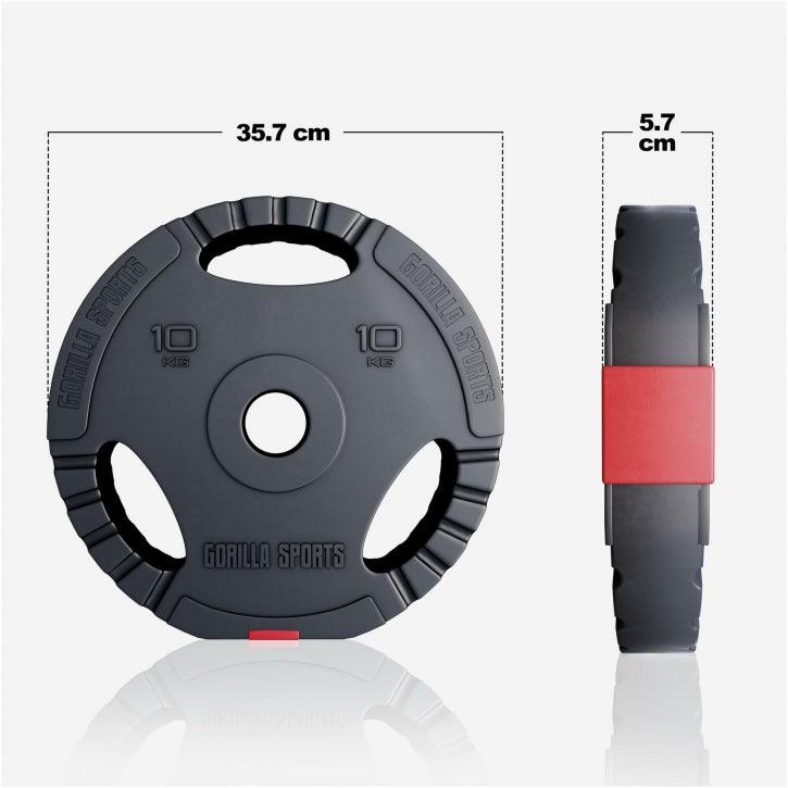 Disc de halteră din plastic Gripper Olympia 1,25 - 15 kg