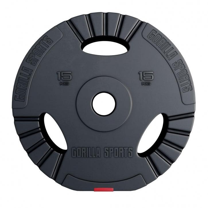 Disc de halteră din plastic Gripper Olympia 1,25 - 15 kg