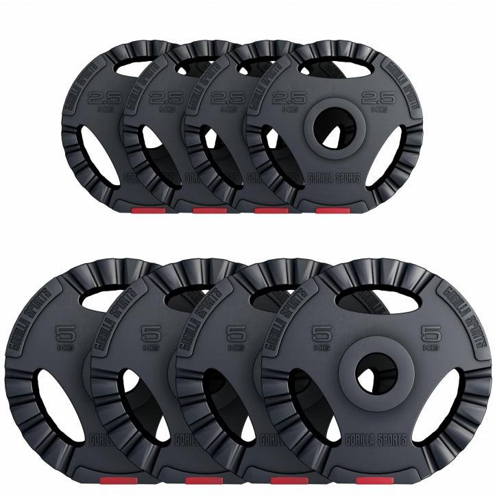 Disc de halteră din plastic Gripper Olympia 1,25 - 15 kg
