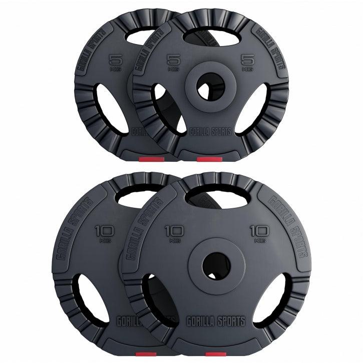 Disc de halteră din plastic Gripper Olympia 1,25 - 15 kg