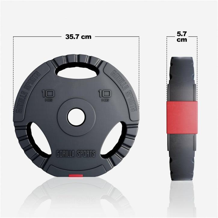 Disc de halteră din plastic Gripper Olympia 1,25 - 15 kg