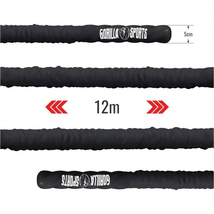 Battle Rope incluzând suport de perete din nailon și lungime de 9 - 15 m