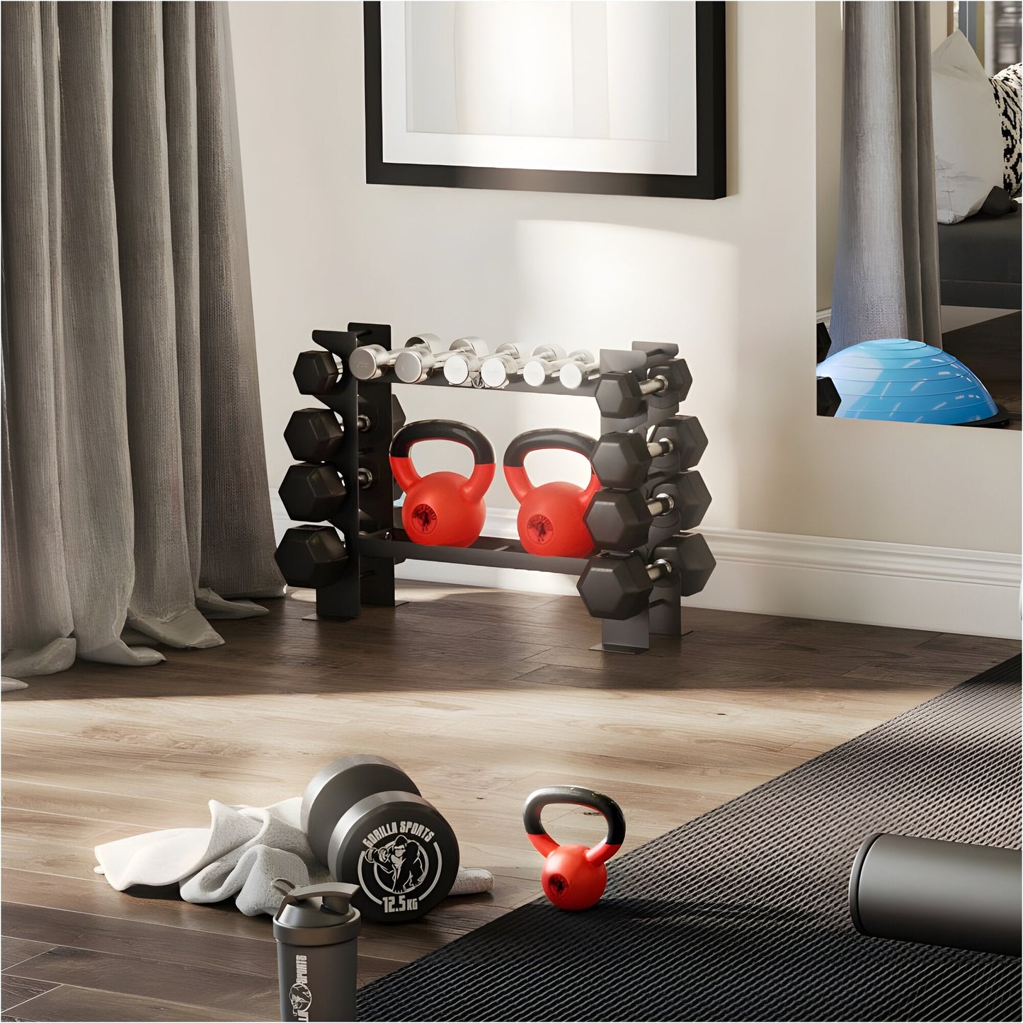 Suport pentru haltere și kettlebells