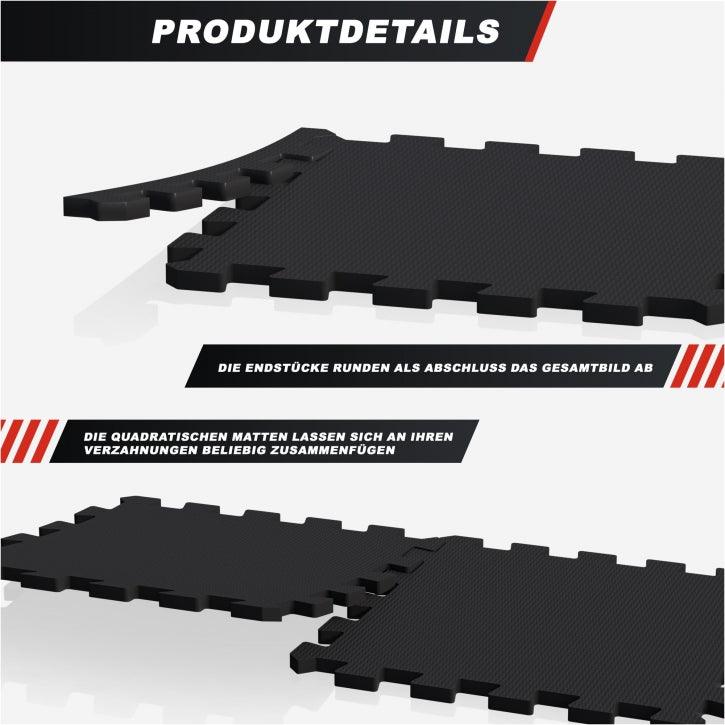 Set de covorașe de protecție pentru podea 30x30 cm - 18 covorașe incluse, capete de capăt