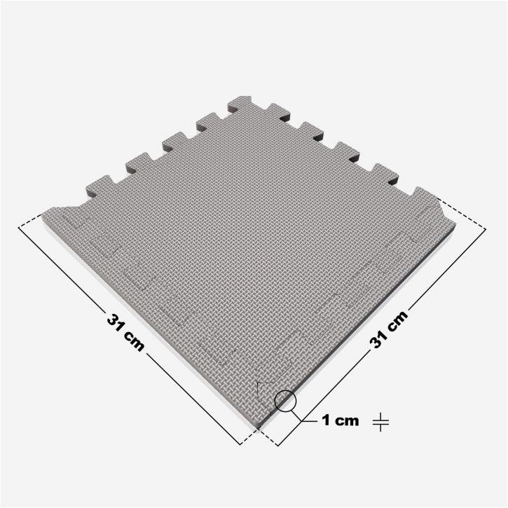 Set de covorașe de protecție pentru podea 30x30 cm - 18 covorașe incluse, capete de capăt