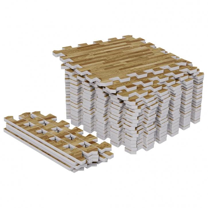 Set de covorașe de protecție pentru podea 30x30 cm - 18 covorașe incluse, capete de capăt