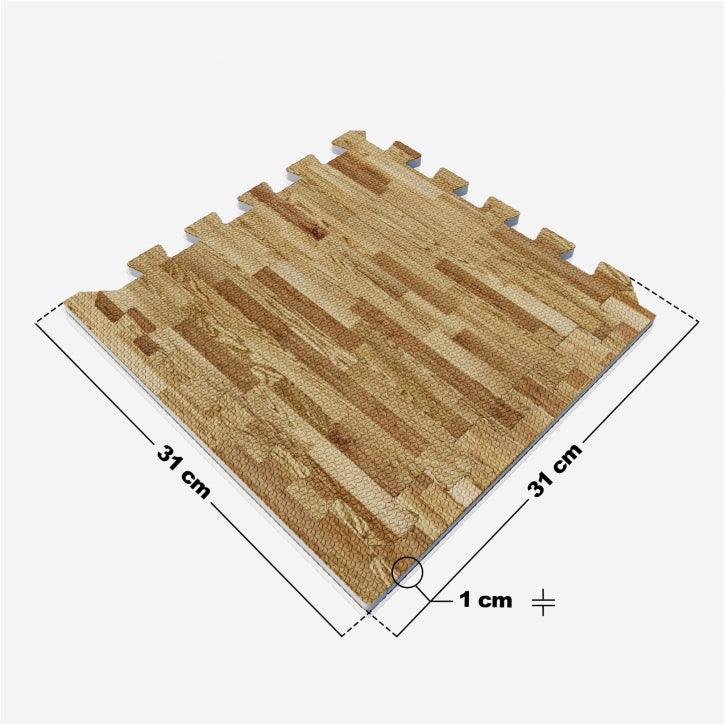 Set de covorașe de protecție pentru podea 30x30 cm - 18 covorașe incluse, capete de capăt