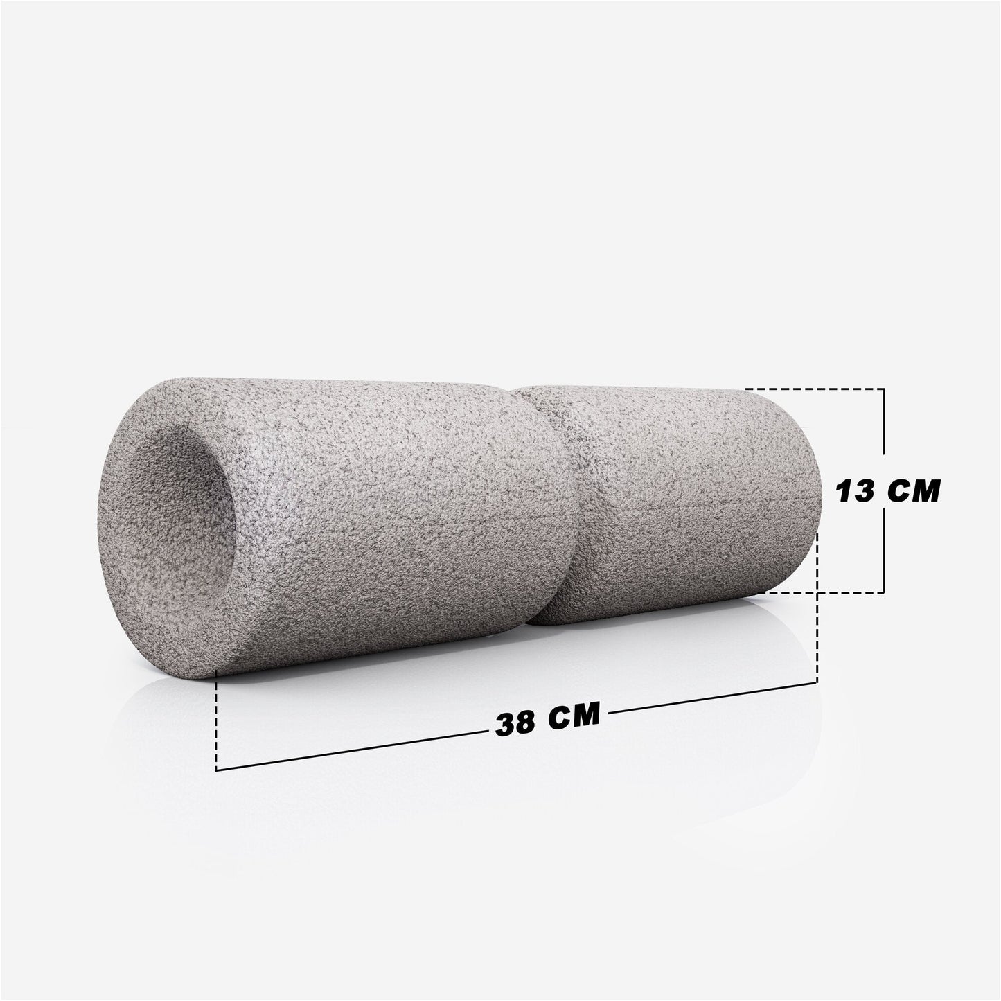 Rolă pentru fascii de 38 cm cu canelură circulară