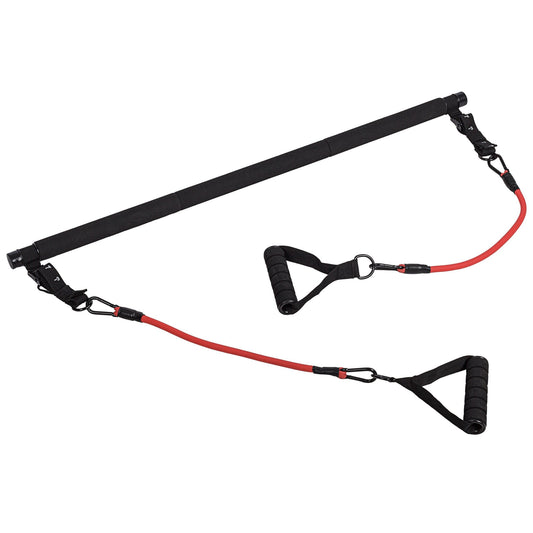 Set Pilates incluzând bară și benzi de rezistență
