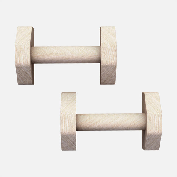 Set de 2 manere push-up din lemn, Gorilla Sports
