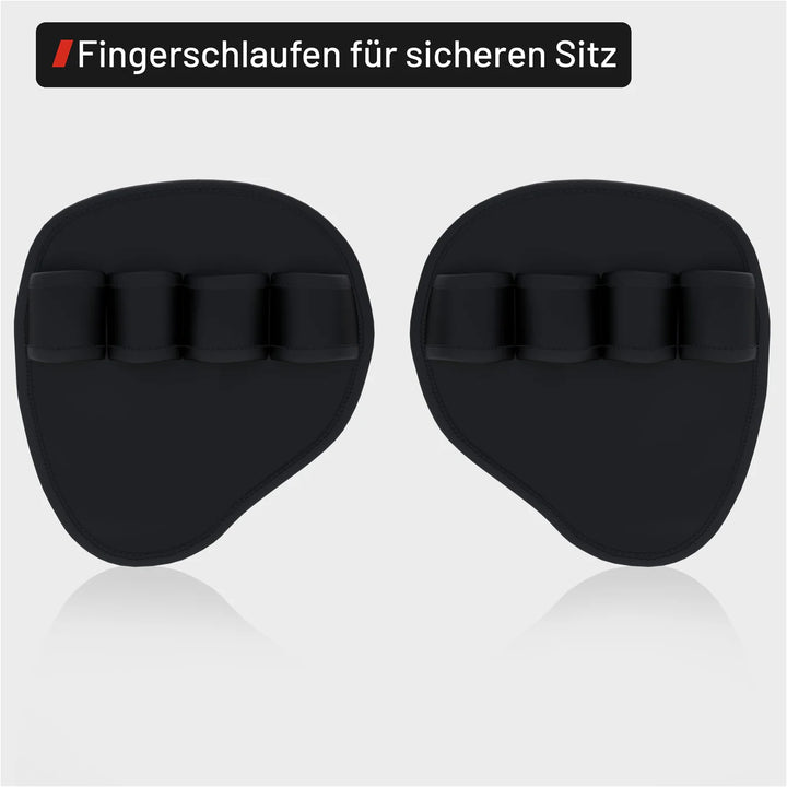 Set 2 Pad-uri Fitness cu Silicon, Gorilla Sports, Marime Universala, Negru